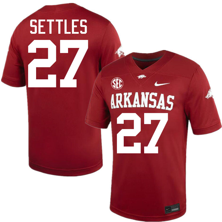 #27 Cam Settles Arkansas Jersey,Arkansas Razorbacks College Football Jerseys Stitched-Cardinal  #27 Cam Settles Arkansas Jersey,Arkansas Razorbacks College Football Jerseys Stitched-Cardinal